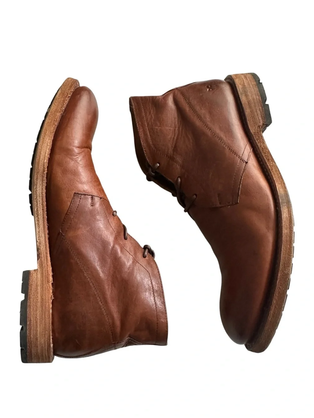 Frye Bowery Chukka Boots Oiled Leather Goodyear Welted Size 10.5